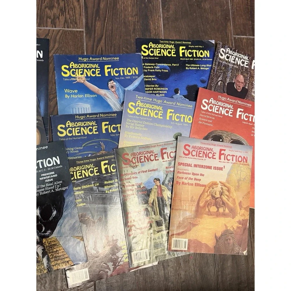 14 Aboriginal Science Fiction Magazine -1988 1989 - Vintage